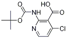 2-(tert-Butoxycarbonylamino)-4-chloronicotinic acid Structure,1021339-32-1Structure