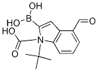 1H-Indole-1-carboxylic acid, 2-borono-4-formyl-, 1-(1,1-dimethylethyl) ester Structure,1021342-90-4Structure