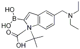 1H-Indole-1-carboxylic acid, 2-borono-5-[(diethylamino)methyl]-, 1-(1,1-dimethylethyl) ester Structure,1021342-92-6Structure