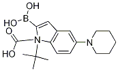 1H-Indole-1-carboxylic acid, 2-borono-5-(1-piperidinyl)-, 1-(1,1-dimethylethyl) ester Structure,1021342-93-7Structure