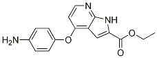 1H-pyrrolo[2,3-b]pyridine-2-carboxylic acid, 4-(4-aminophenoxy)-, ethyl ester Structure,1021950-18-4Structure