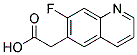 2-(7-Fluoroquinolin-6-yl)acetic acid Structure,1022091-54-8Structure