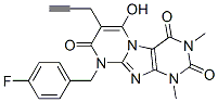 (9CI)-9-[(4-氟苯基)甲基]-6-羥基-1,3-二甲基-7-(2-丙炔)-嘧啶并[2,1-f]嘌呤-2,4,8(1H,3H,9H)-三酮結構式_102212-74-8結構式