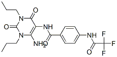 (9ci)-n-(6-氨基-1,2,3,4-四氫-2,4-二氧代-1,3-二丙基-5-嘧啶)-4-[(三氟乙?；?氨基]-苯甲酰胺結(jié)構(gòu)式_102587-85-9結(jié)構(gòu)式