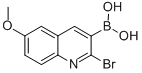 B-(2-bromo-6-methoxy-3-quinolinyl)boronic acid Structure,1026203-33-7Structure