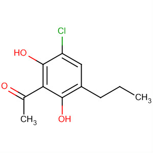 1-(3-Chloro-2,6-dihydroxy-5-propylphenyl)ethanone Structure,102624-59-9Structure