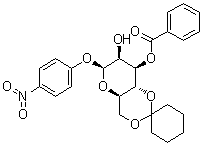 p-Nitrophenyl 3-O-Benzoyl-4,6-cyclohexylidene-beta-D-mannopyranoside Structure,102717-17-9Structure