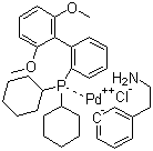 氯(2-二環(huán)己基膦基-2,6-二甲氧基-1,1-聯(lián)苯基)[2-(2-氨基乙基苯基)]鈀(II)-甲基-叔丁基醚加合物結(jié)構(gòu)式_1028206-58-7結(jié)構(gòu)式