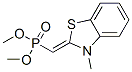 Phosphonic acid, [(3-methyl-2(3h)-benzothiazolylidene)methyl]-, dimethyl ester, (z)-(9ci) Structure,102834-87-7Structure