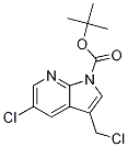 5-Chloro-3-chloromethyl-pyrrolo[2,3-b]pyridine-1-carboxylic acid tert-bulyl ester Structure,1029053-07-3Structure