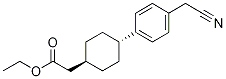 Cyclohexaneacetic acid, 4-[4-(cyanomethyl)phenyl]-, ethyl ester, trans- Structure,1031336-85-2Structure