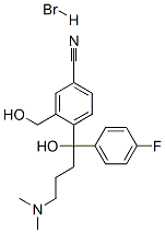 4-[4-(Dimethylamino)-1-(4-fluorophenyl)-1-hydroxybutyl]-3-(hydroxymethyl)benzonitrile hydrobromide Structure,103146-26-5Structure