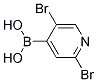 2,5-Dibromo-4-pyridinylboronic acid Structure,1031843-77-2Structure