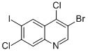 3-溴-4,7-二氯-6-碘-喹啉結構式_1032816-46-8結構式