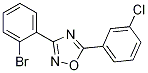 3-(2-Bromophenyl)-5-(3-chlorophenyl)-1,2,4-oxadiazole Structure,1033201-83-0Structure