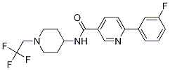 6-(3-Fluorophenyl)-n-[1-(2,2,2-trifluoroethyl)-4-piperidinyl]-3-pyridinecarboxamide Structure,1033836-12-2Structure