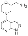 (4-(1H-pyrazolo3,4-bpyridin-4-yl)morpholin-2-yl)methanamine Structure,1034769-58-8Structure