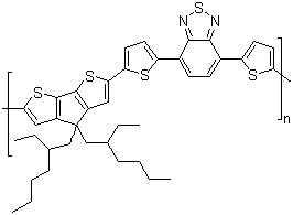 聚[[4,4-雙(2-乙基己基)-4H-環(huán)戊并[2,1-B:3,4-B]二噻吩-2,6-二基]-2,5-噻吩二基-2,1,3-苯并噻二唑-4,7-二基-2,5-噻吩二基]結(jié)構(gòu)式_1035681-83-4結(jié)構(gòu)式