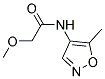 Acetamide, 2-methoxy-n-(5-methyl-4-isoxazolyl)-(9ci) Structure,103747-72-4Structure