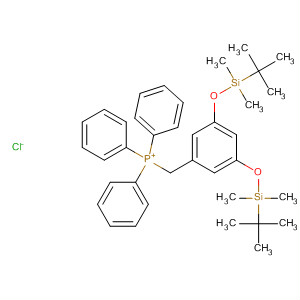 [[3,5-Bis[[(1,1-dimethylethyl)dimethylsilyl]oxy]phenyl]methyl]triphenylphosphonium chloride Structure,103929-86-8Structure