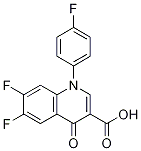 6,7-Difluoro-1-(4-fluorophenyl)-4-oxo-1,4-dihydroquinoline-3-carboxylicacid Structure,103994-99-6Structure