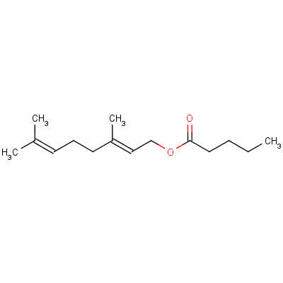 香葉基戊酸酯結(jié)構(gòu)式_10402-47-8結(jié)構(gòu)式