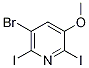 3-Bromo-2,6-diiodo-5-methoxypyridine Structure,1040682-61-8Structure