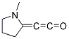 Ethenone, (1-methyl-2-pyrrolidinylidene)-(9ci) Structure,104165-17-5Structure