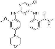 2-[[5-Chloro-2-[[4-(4-morpholinyl)phenyl]amino]-4-pyrimidinyl]amino]-n-methylbenzamide Structure,1042432-58-5Structure