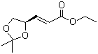 Ethyl (r)-(-)-3-(2,2-dimethyl-1,3-dioxolan-4-yl)-trans-2-propenoate Structure,104321-62-2Structure