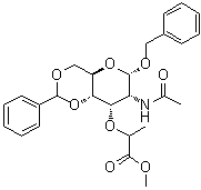 Benzyl n-acetyl-4,6-o-benzylidene-alpha-isomuramic acid methyl ester Structure,104371-52-0Structure