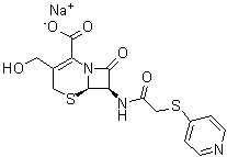 Desacetyl cephapirin sodium salt Structure,104557-24-6Structure