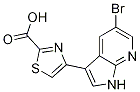 2-Thiazolecarboxylic acid, 4-(5-bromo-1h-pyrrolo[2,3-b]pyridin-3-yl)- Structure,1046793-72-9Structure