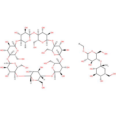 6-O-α-maltosyl-β-cyclodextrin Structure,104723-60-6Structure