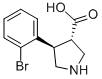 Trans-4-(2-bromophenyl)pyrrolidine-3-carboxylic acid Structure,1047651-83-1Structure