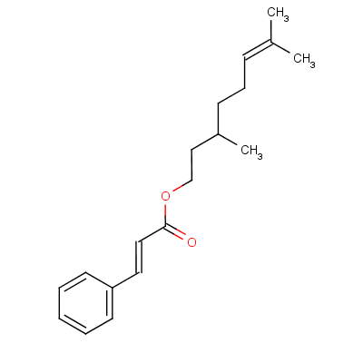 3,7-Dimethyloct-6-en-1-yl cinnamate Structure,10482-79-8Structure