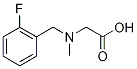 [(2-Fluoro-benzyl)-methyl-amino]-acetic acid Structure,1048922-32-2Structure