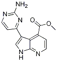 1H-pyrrolo[2,3-b]pyridine-4-carboxylic acid, 3-(2-amino-4-pyrimidinyl)-, methyl ester Structure,1048966-96-6Structure