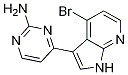 2-Pyrimidinamine, 4-(4-bromo-1h-pyrrolo[2,3-b]pyridin-3-yl)- Structure,1048967-01-6Structure