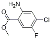 2-Amino-4-chloro-5-fluoro-benzoic acid methyl ester Structure,104901-79-3Structure