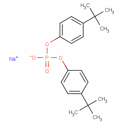 Phenol, 4-(1,1-dimethylethyl)-, hydrogen phosphate, sodium salt Structure,10491-31-3Structure