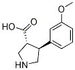 Trans-4-(3-methoxyphenyl)pyrrolidine-3-carboxylic acid Structure,1049978-87-1Structure