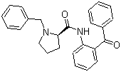 (R)-n-(2-benzoylphenyl)-1-benzylpyrrolidine-2-carboxamide Structure,105024-93-9Structure