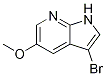 3-Bromo-5-methoxy-1h-pyrrolo[2,3-b]pyridine Structure,1053655-76-7Structure