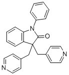 1,3-Dihydro-1-phenyl-3,3-bis(4-pyridinylmethyl)-2h-indol-2-one dihydrochloride Structure,105431-72-9Structure