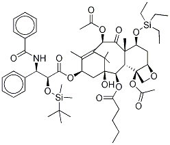 7-O-(triethylsilyl)-2’-o-tert-butyl(dimethyl)silyl 2-debenzoyl paclitaxel 2-pentanoate Structure,1055033-93-6Structure