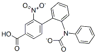 2-Nitro-4-carboxyphenyl-N,N-diphenylcarbamate Structure,10556-88-4Structure