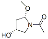 3-Pyrrolidinol, 1-acetyl-5-methoxy-, (3r-cis)-(9ci) Structure,105595-45-7Structure