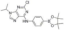 2-Chloro-9-(1-methylethyl)-n-[4-(4,4,5,5-tetramethyl-1,3,2-dioxaborolan-2-yl)phenyl]-9h-purin-6-amine Structure,1056016-74-0Structure