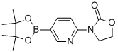 3-[5-(4,4,5,5-四甲基-1,3,2-二噁硼烷-2-基)-2-吡啶]-2-噁唑烷酮結構式_1056039-89-4結構式